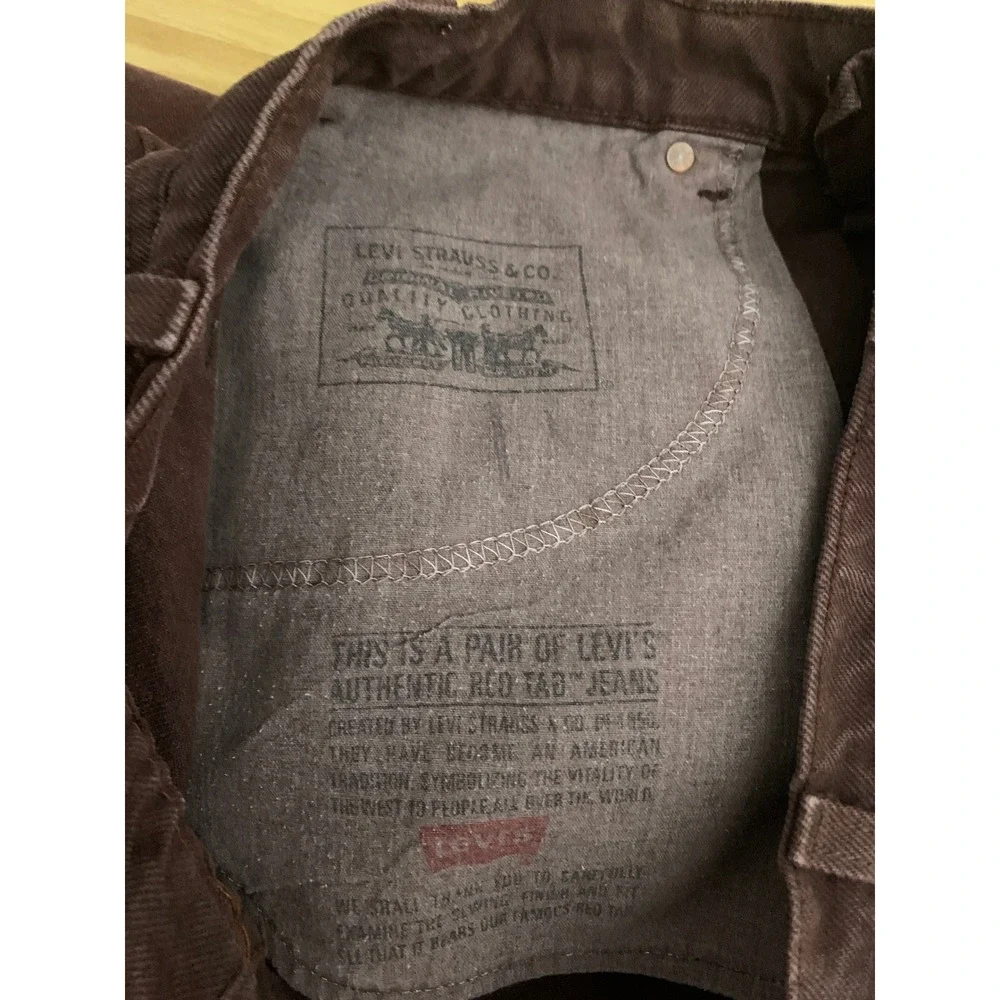 Vintage Levis 550 Jeans Mens 32x28 Brown Relaxed Fit 90s Made USA